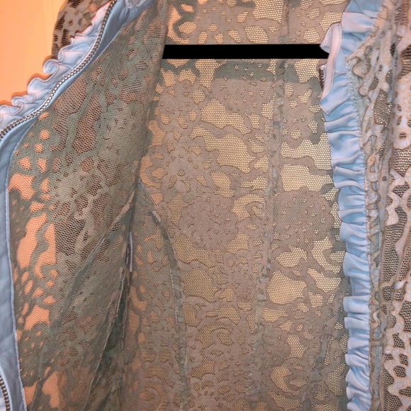 NOI Italian Laser Cut Leather Jacket.New W/ Tags - Picture 3 of 6